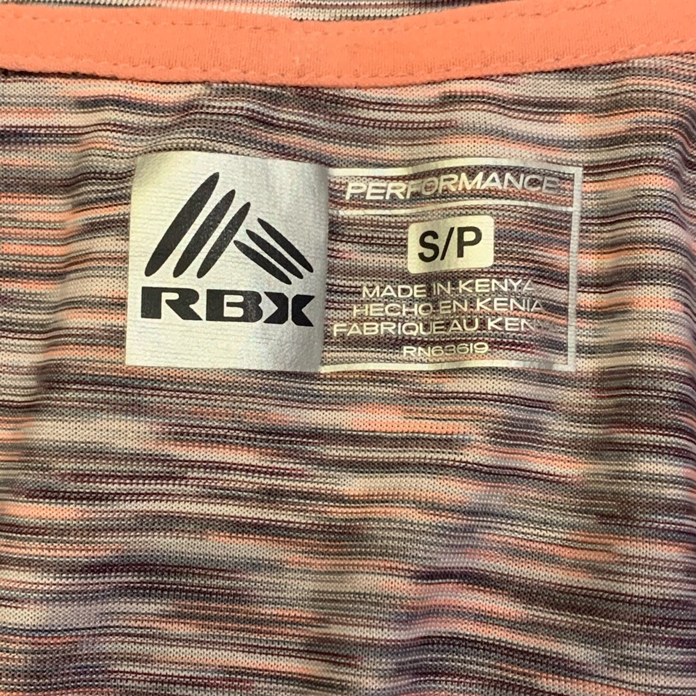 RBX X-Dri Workout 🏋️‍♀️ Tee Pink & Grey - Picture 6 of 7